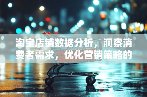 淘宝店铺数据分析，洞察消费者需求，优化营销策略的关键