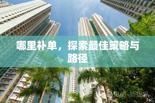哪里补单，探索最佳策略与路径