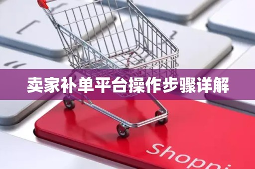 卖家补单平台操作步骤详解