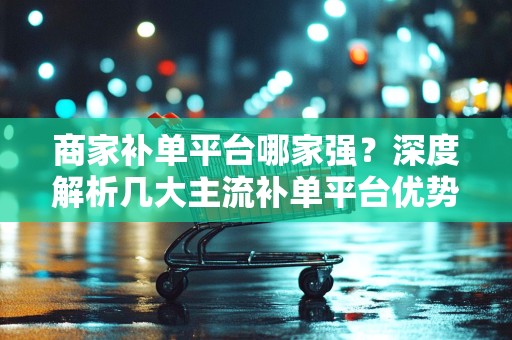 商家补单平台哪家强？深度解析几大主流补单平台优势