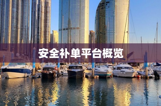 安全补单平台概览