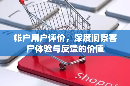 帐户用户评价，深度洞察客户体验与反馈的价值