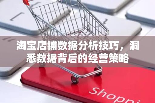 淘宝店铺数据分析技巧，洞悉数据背后的经营策略