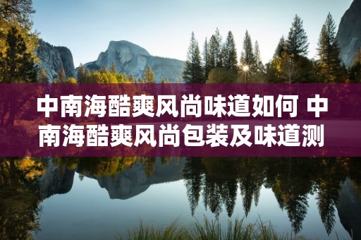 中南海酷爽风尚味道如何 中南海酷爽风尚包装及味道测评