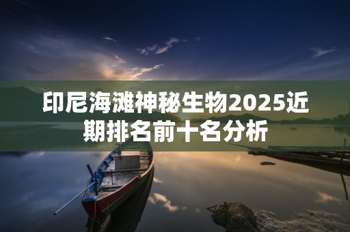 印尼海滩神秘生物2025近期排名前十名分析