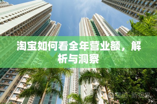 淘宝如何看全年营业额，解析与洞察