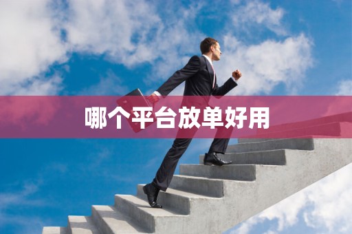 哪个平台放单好用