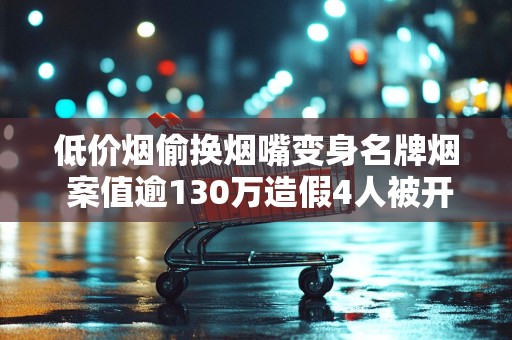 低价烟偷换烟嘴变身名牌烟 案值逾130万造假4人被开庭审理