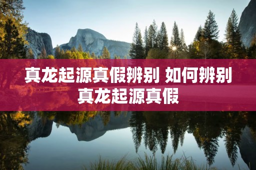 真龙起源真假辨别 如何辨别真龙起源真假