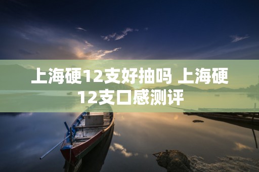 上海硬12支好抽吗 上海硬12支口感测评