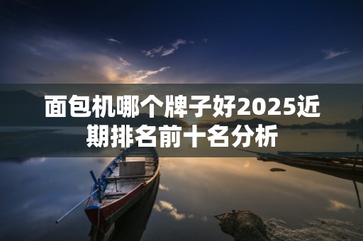 面包机哪个牌子好2025近期排名前十名分析