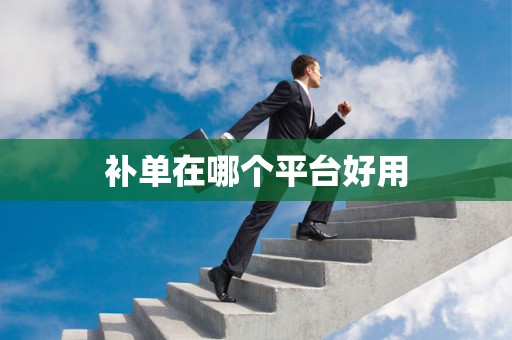 补单在哪个平台好用
