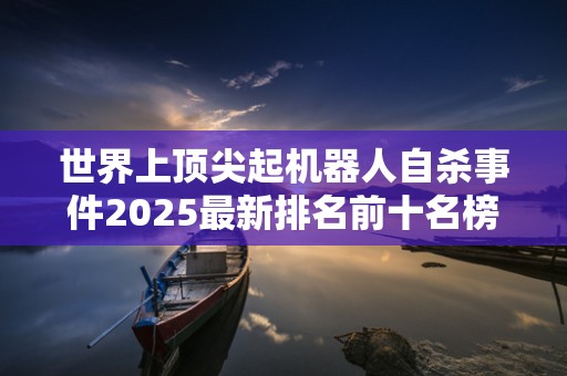 世界上顶尖起机器人自杀事件2025最新排名前十名榜单出炉