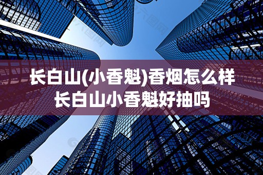 长白山(小香魁)香烟怎么样长白山小香魁好抽吗
