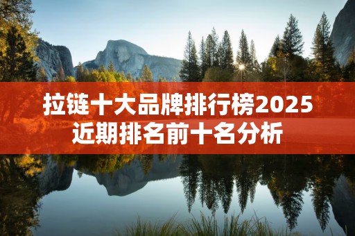拉链十大品牌排行榜2025近期排名前十名分析