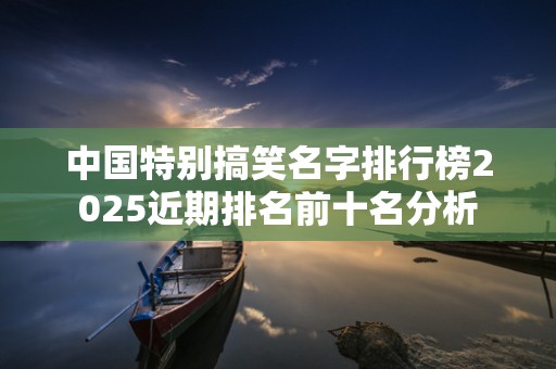中国特别搞笑名字排行榜2025近期排名前十名分析