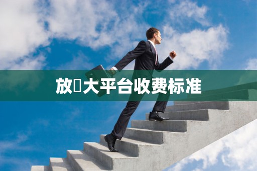 放單大平台收费标准