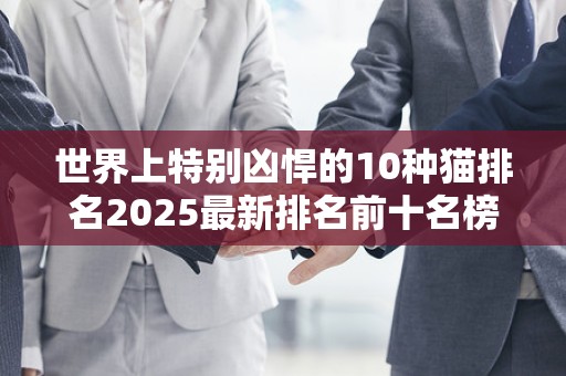 世界上特别凶悍的10种猫排名2025最新排名前十名榜单出炉