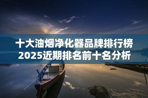 十大油烟净化器品牌排行榜2025近期排名前十名分析