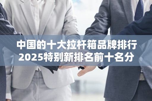 中国的十大拉杆箱品牌排行2025特别新排名前十名分析