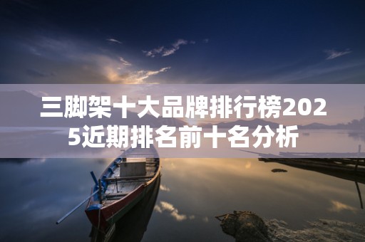 三脚架十大品牌排行榜2025近期排名前十名分析