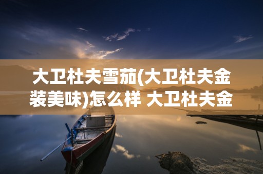 大卫杜夫雪茄(大卫杜夫金装美味)怎么样 大卫杜夫金装美味鉴赏