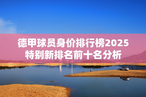 德甲球员身价排行榜2025特别新排名前十名分析