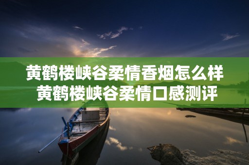 黄鹤楼峡谷柔情香烟怎么样 黄鹤楼峡谷柔情口感测评