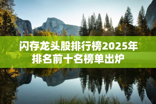 闪存龙头股排行榜2025年排名前十名榜单出炉
