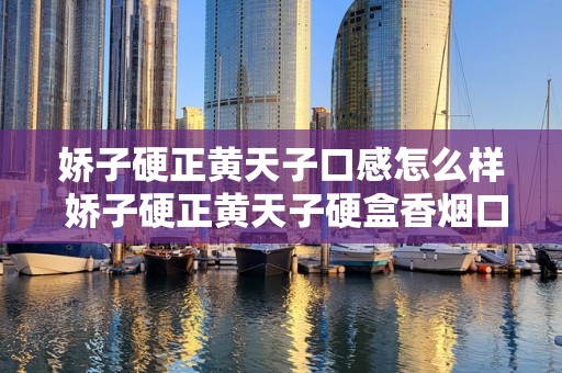 娇子硬正黄天子口感怎么样 娇子硬正黄天子硬盒香烟口感分析