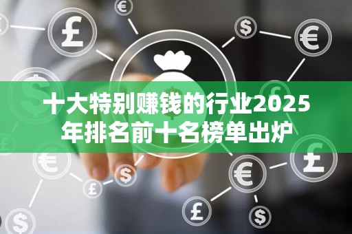 十大特别赚钱的行业2025年排名前十名榜单出炉