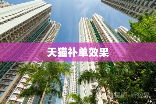 天猫补单效果