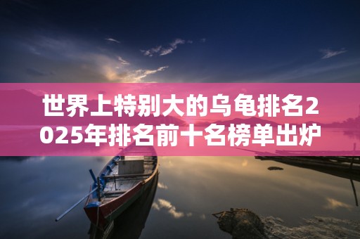 世界上特别大的乌龟排名2025年排名前十名榜单出炉