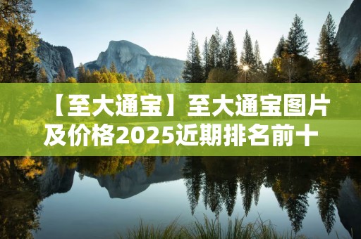 【至大通宝】至大通宝图片及价格2025近期排名前十名分析