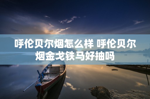 呼伦贝尔烟怎么样 呼伦贝尔烟金戈铁马好抽吗