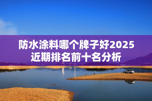 防水涂料哪个牌子好2025近期排名前十名分析