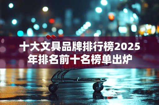 十大文具品牌排行榜2025年排名前十名榜单出炉