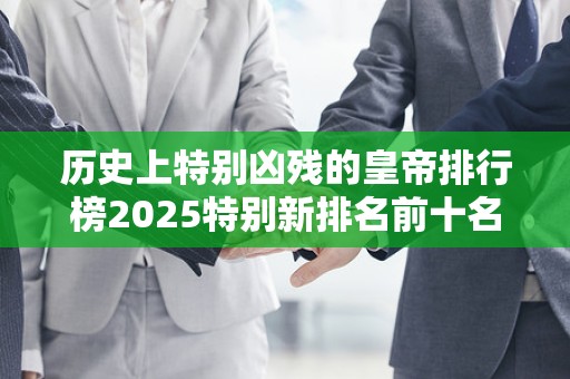 历史上特别凶残的皇帝排行榜2025特别新排名前十名分析