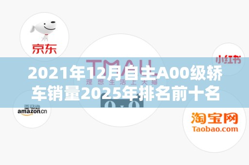 2021年12月自主A00级轿车销量2025年排名前十名榜单出炉