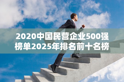 2020中国民营企业500强榜单2025年排名前十名榜单出炉