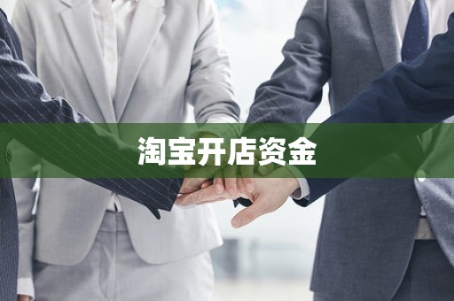 淘宝开店资金