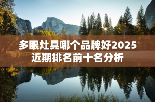 多眼灶具哪个品牌好2025近期排名前十名分析