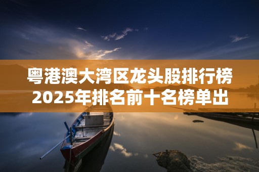 粤港澳大湾区龙头股排行榜2025年排名前十名榜单出炉
