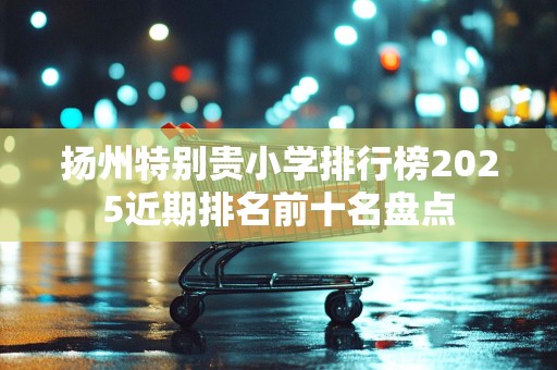 扬州特别贵小学排行榜2025近期排名前十名盘点