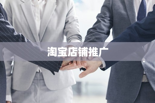 淘宝店铺推广