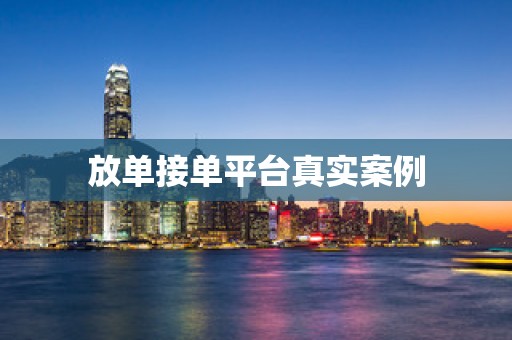 放单接单平台真实案例