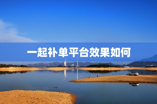 一起补单平台效果如何