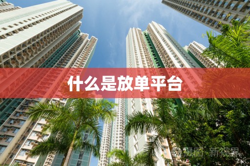 什么是放单平台