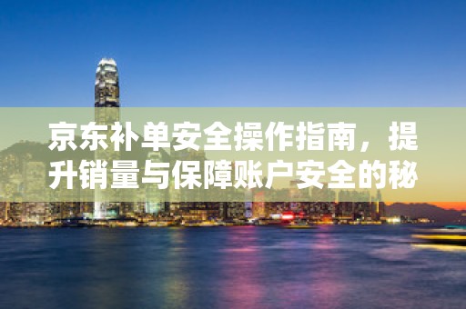 京东补单安全操作指南，提升销量与保障账户安全的秘诀