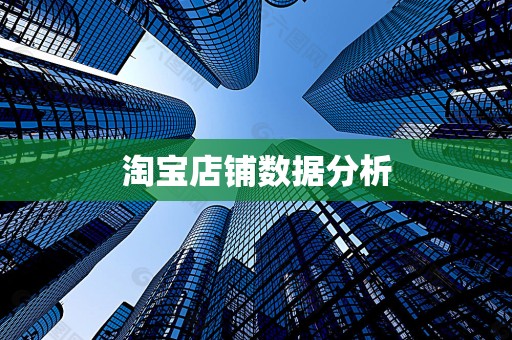 淘宝店铺数据分析